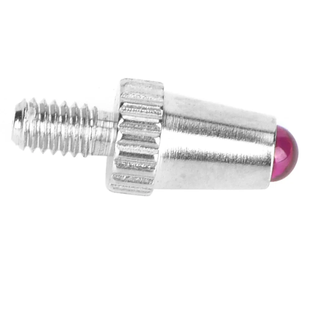 2pcs Ruby Ball Tips Dial Indicator Probe Contact Points Silver M2.5 Thread Shank Linear Gage Indicator Ruby Tips Stainless steel