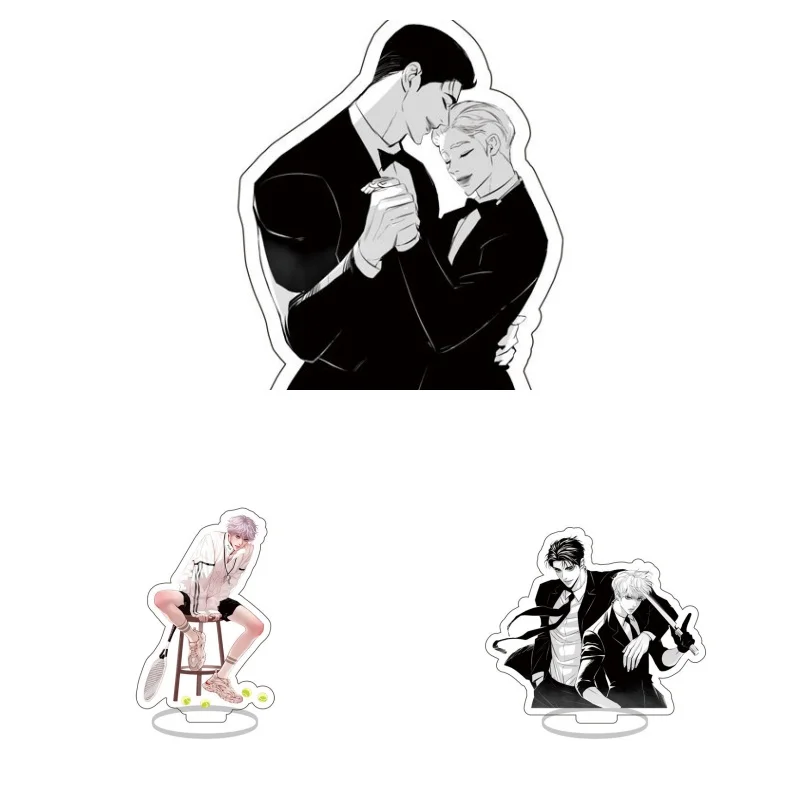 Pearlboy Manwha Acrylic Fun Stand Model Plate Decoration Desk Cartoon Prime Products Ornaments Figure Display Fans Couple Gift