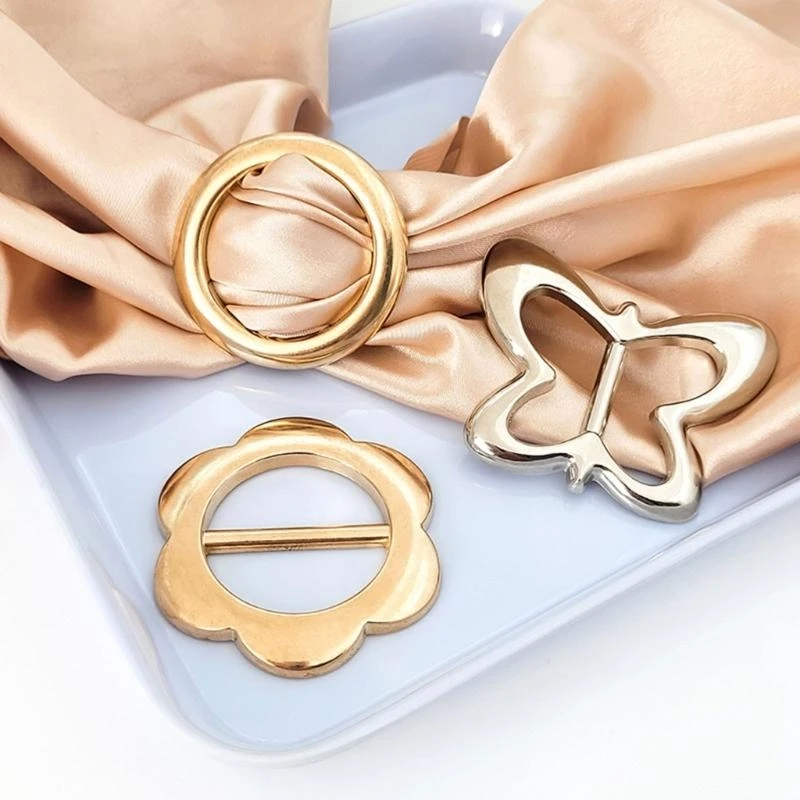 Simple tipo múltiple hebilla cinturón elegante bufandas estilo occidental pesas