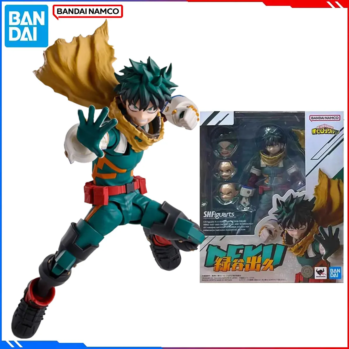 

Genuine Bandai Original My Hero Academia Figure Model Kits SHF 1/12 Anime Figures Midoriya Izuku Action Model Toys Gift for Kid