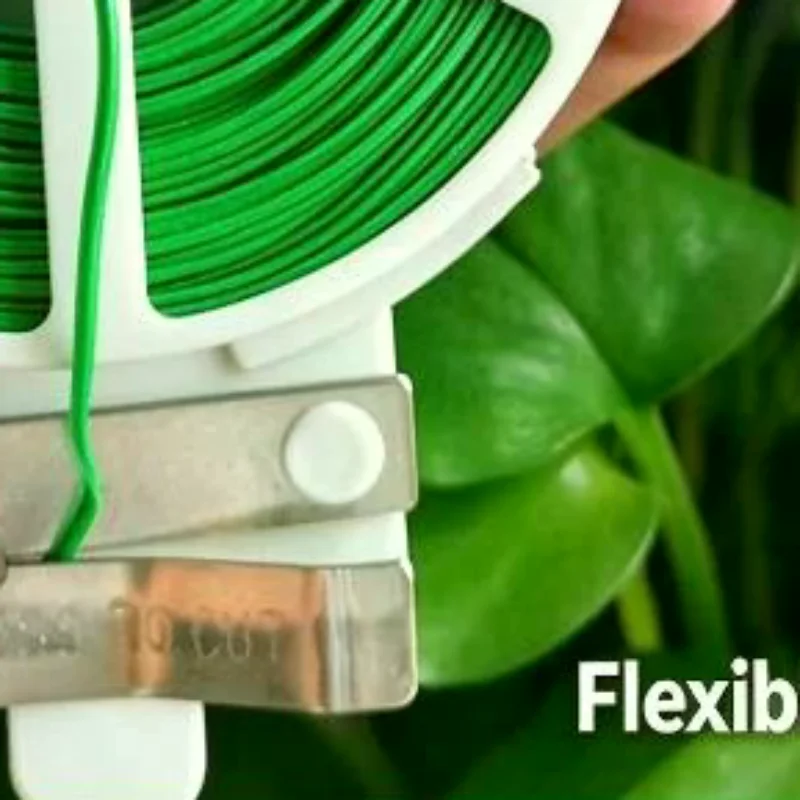 1 Roll 100M Multifunctional Plastic Steel Twist Tie Sturdy Reusable Garden Flower Plant Support Strap Tie
