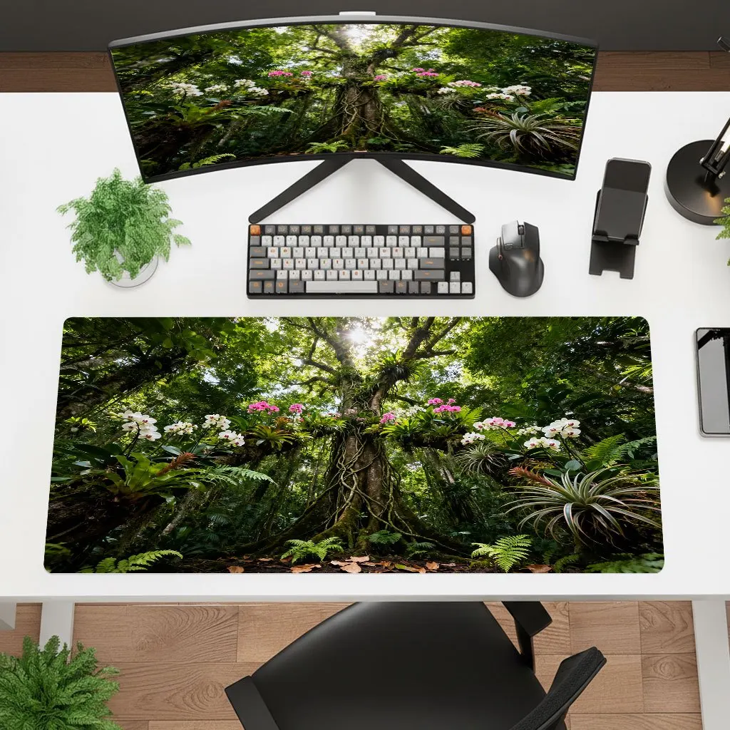 Forest Vine Iron Decor Multi Size Mouse Pad 2mm Thick Washable Non Slip Rubber Desk Mat for Gaming Laptop Office
