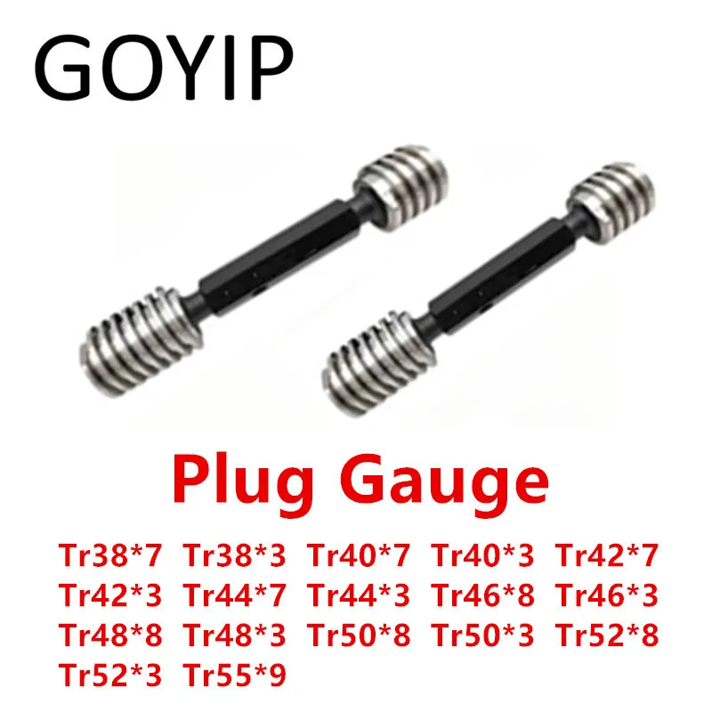 

Tr38 Tr40 Tr42 Tr44 Tr46 Tr48 Tr50 Tr52 Tr55 7H 8H Tr Type Trapezoidal Thread Plug Gauge GO And NOGO Gage Support Customized