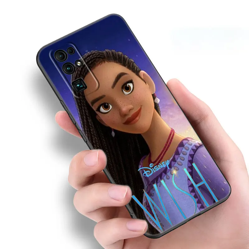 Disney The Wish Black Silicone Phone Case For Honor 70 90 Lite X40 GT X50 i X5 + X6A X6S X7A X8A X8B X6 X7 X8 X9 4G X9A X9B 5G