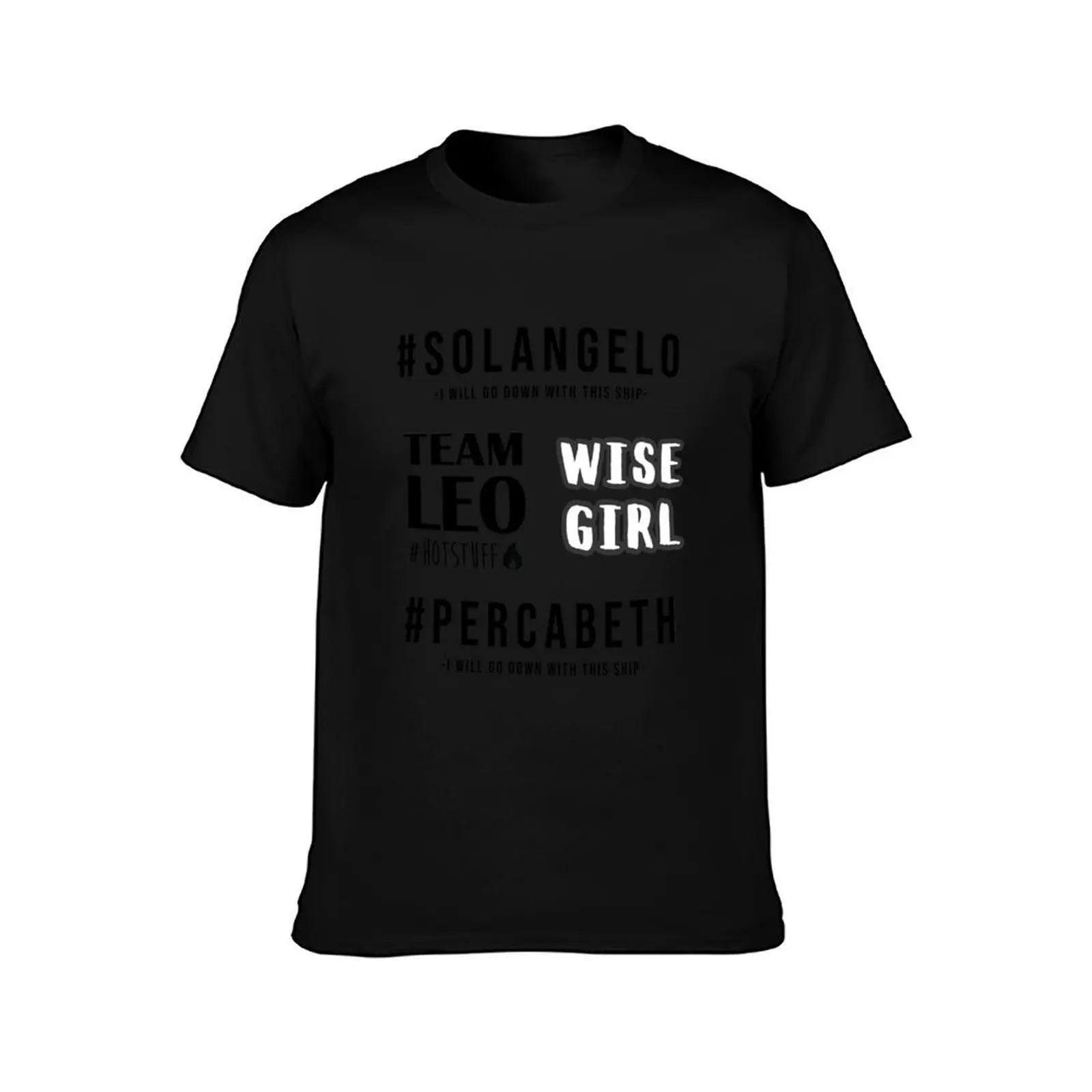 Percy Jackson Fan Sticker Pack. Team Leo Valdez, Solangelo, Percabeth, Wise girl T-Shirt Tough Fabric Work Tee T-Shirt