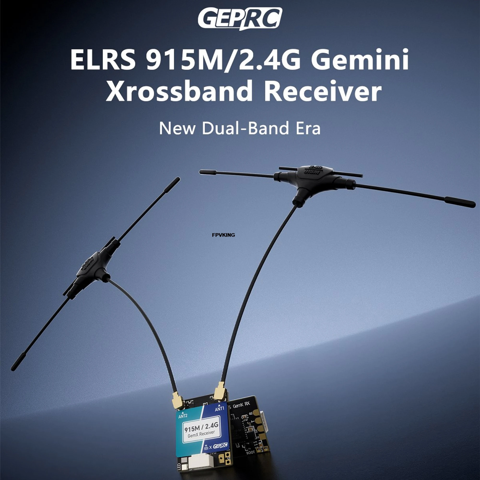 GEPRC ELRS 915Mhz 2.4Ghz Dual-band Gemini Xrossband ExpressLRS ELRS TCXO Receiver for FPV Drone RC Model