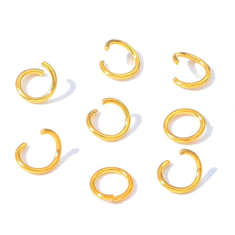 

500Pcs/lot Gold Stainless Steel Open Jump Rings Direct 3-10mm Split Rings Connectors for DIY Ewelry Findings Making