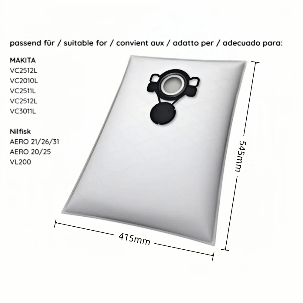 Dust Bags For Nilfisk 107419593 ATTIX33/44,Vl200aero 20/21,Aero 25/26/31,VC2010L/VC2511 Vacuum Cleaner Parts（5/10/20PCS)