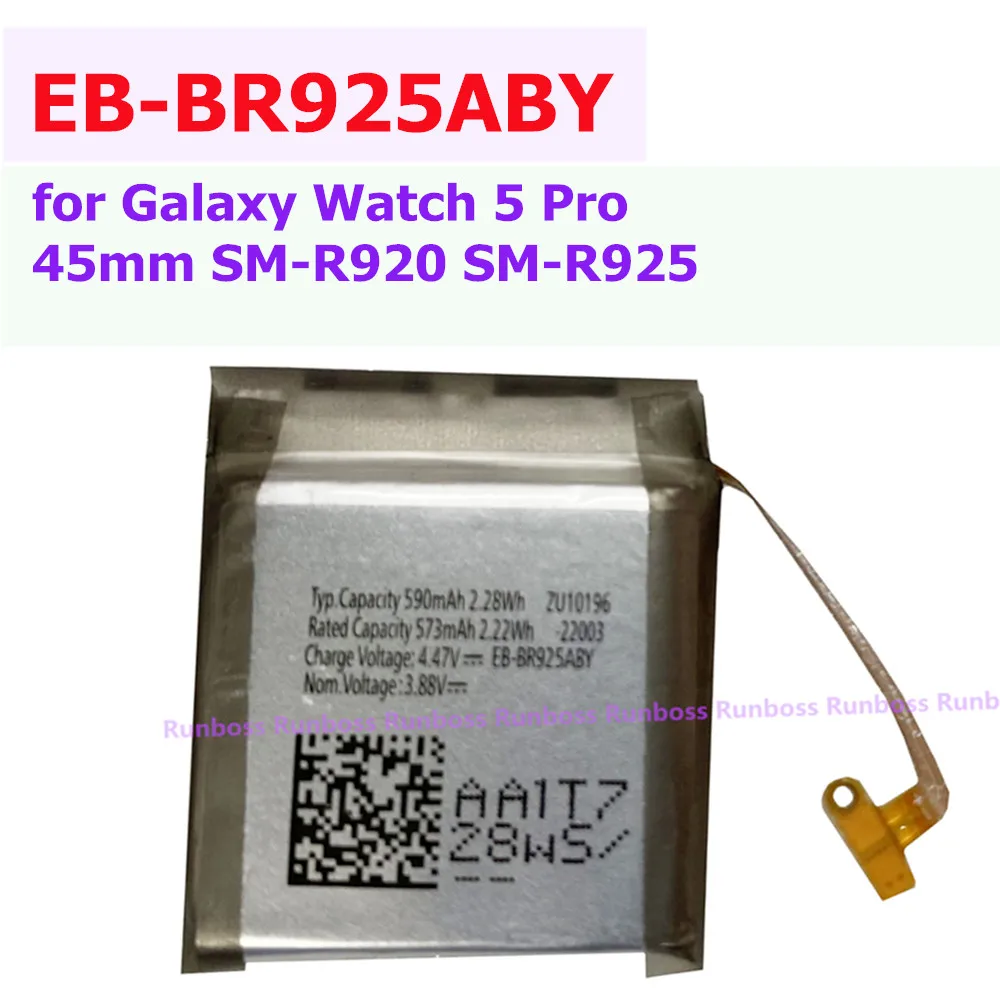 EB-BR925ABY 590mAh High Quality Replacement Battery for Samsung Galaxy Watch 5 Pro 45mm SM-R920 SM-R925 Smart Watch Batteries