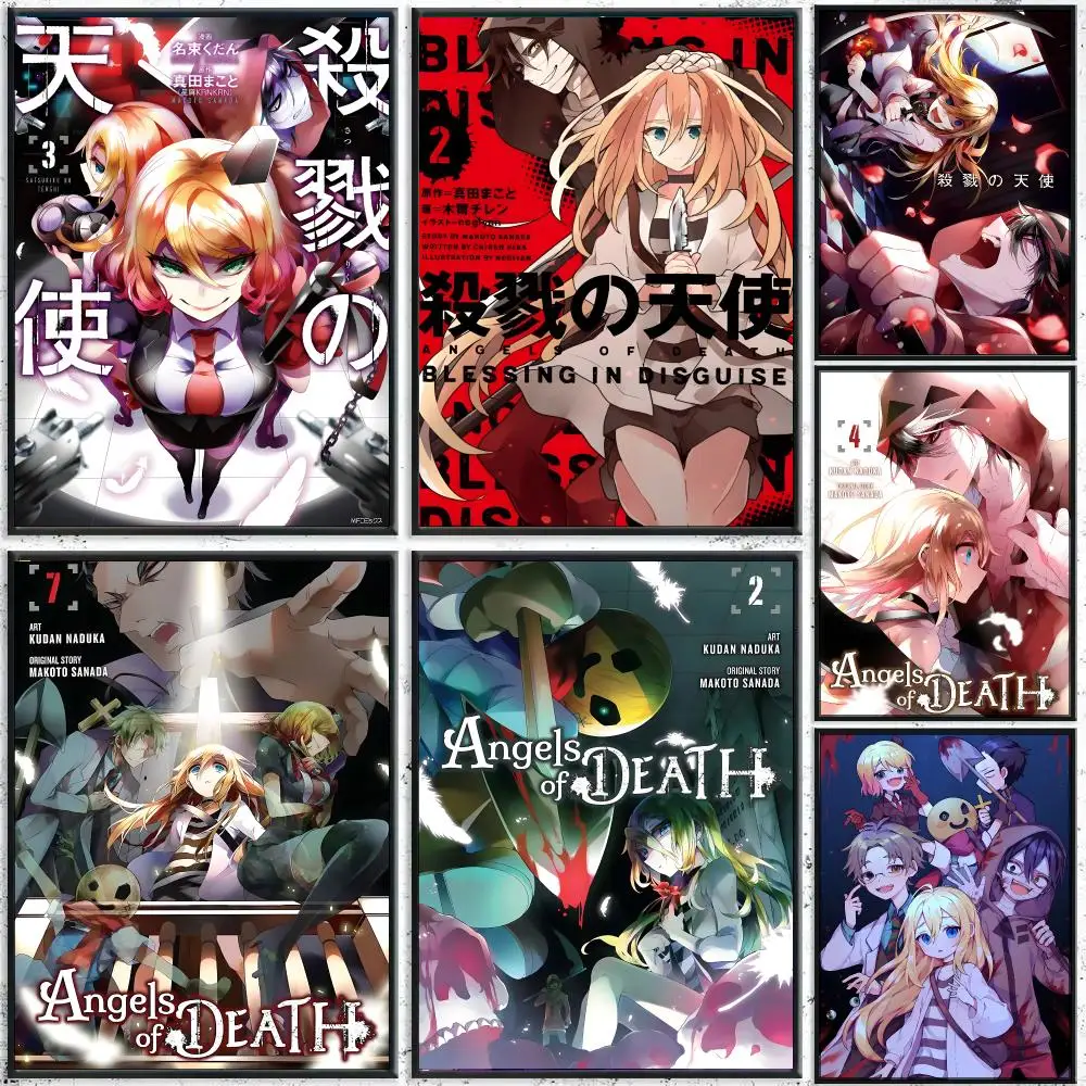 Anime A-Angels of Death Poster High-Quality Waterproof Wall Decal for Study, Living Room & Garage, Great Gift for Fans