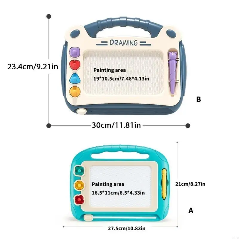 Painting Board with Stamp and Pen Drawing Toy for Preschool Learning