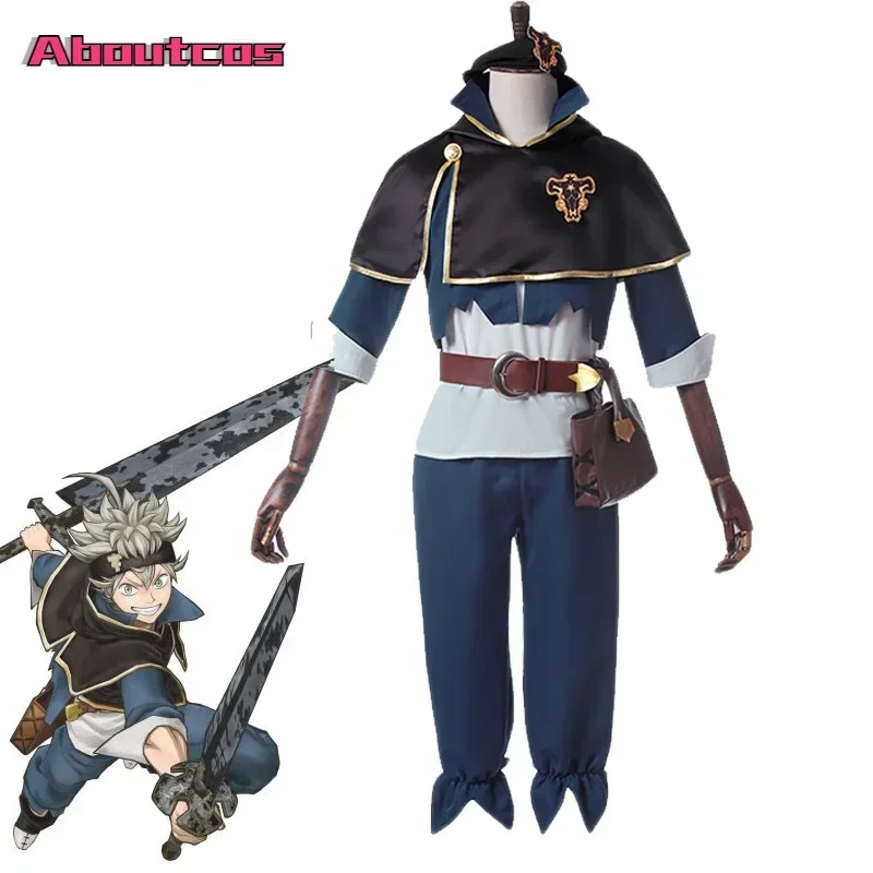 

Aboutcos Anime Black Clover Asta Yuno Cosplay Costume Full Set Outfit Emperor Asta Cosplay Costume Halloween Accessories