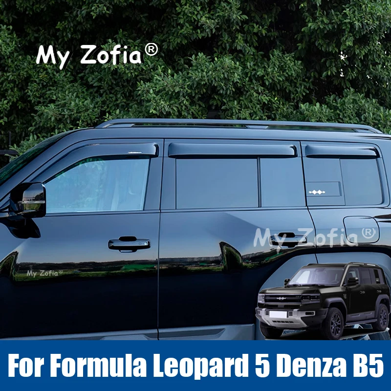 

Car Styling Window Visor Deflector Sun Rain Shelter Guard Weather Shield Cover For Formula Leopard 5 Denza B5 2024 2025 2026