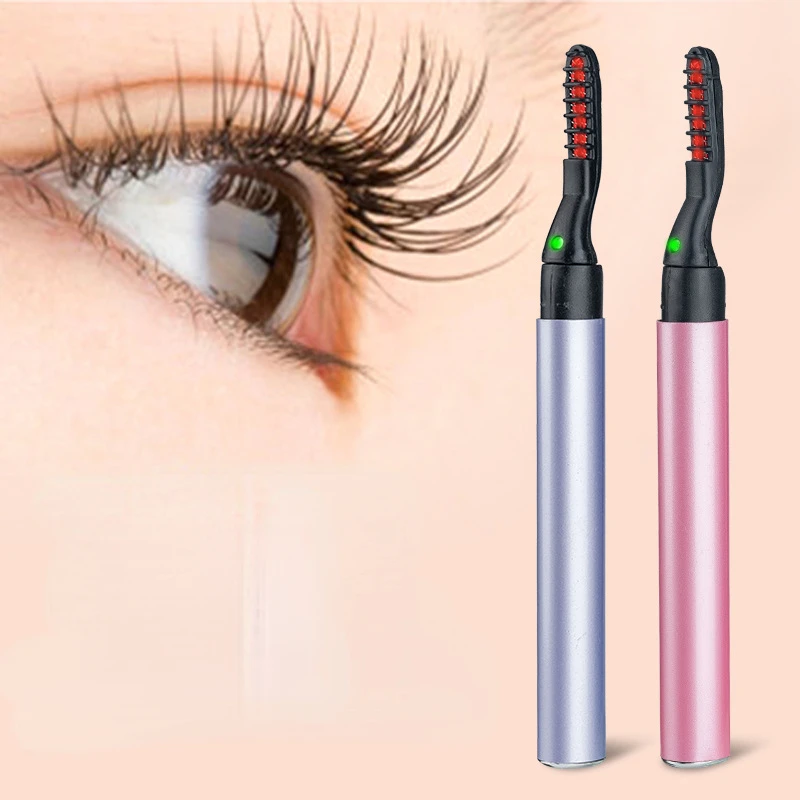 Tragbarer Stift Stil Wärme Curling elektrische Wimpern zange elektrisch beheizte Wimpern Wimpern Pfropfen langlebige Make-up-Werkzeuge