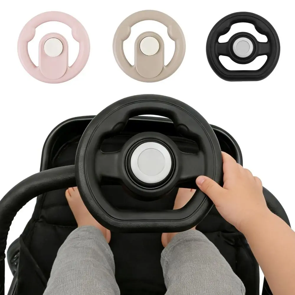 

360° Rotation Baby Stroller Steering Wheel Toy Detachable Interactive Simulated Driver Steering Wheel Universal Toddler Car Seat