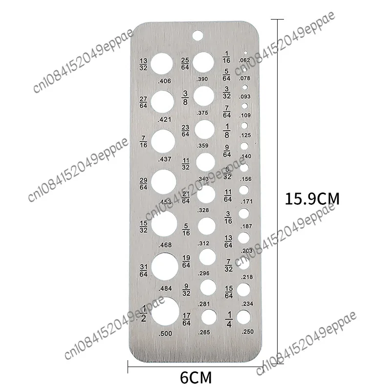 Stainless Steel Bolt Diameter Measuring Gauge