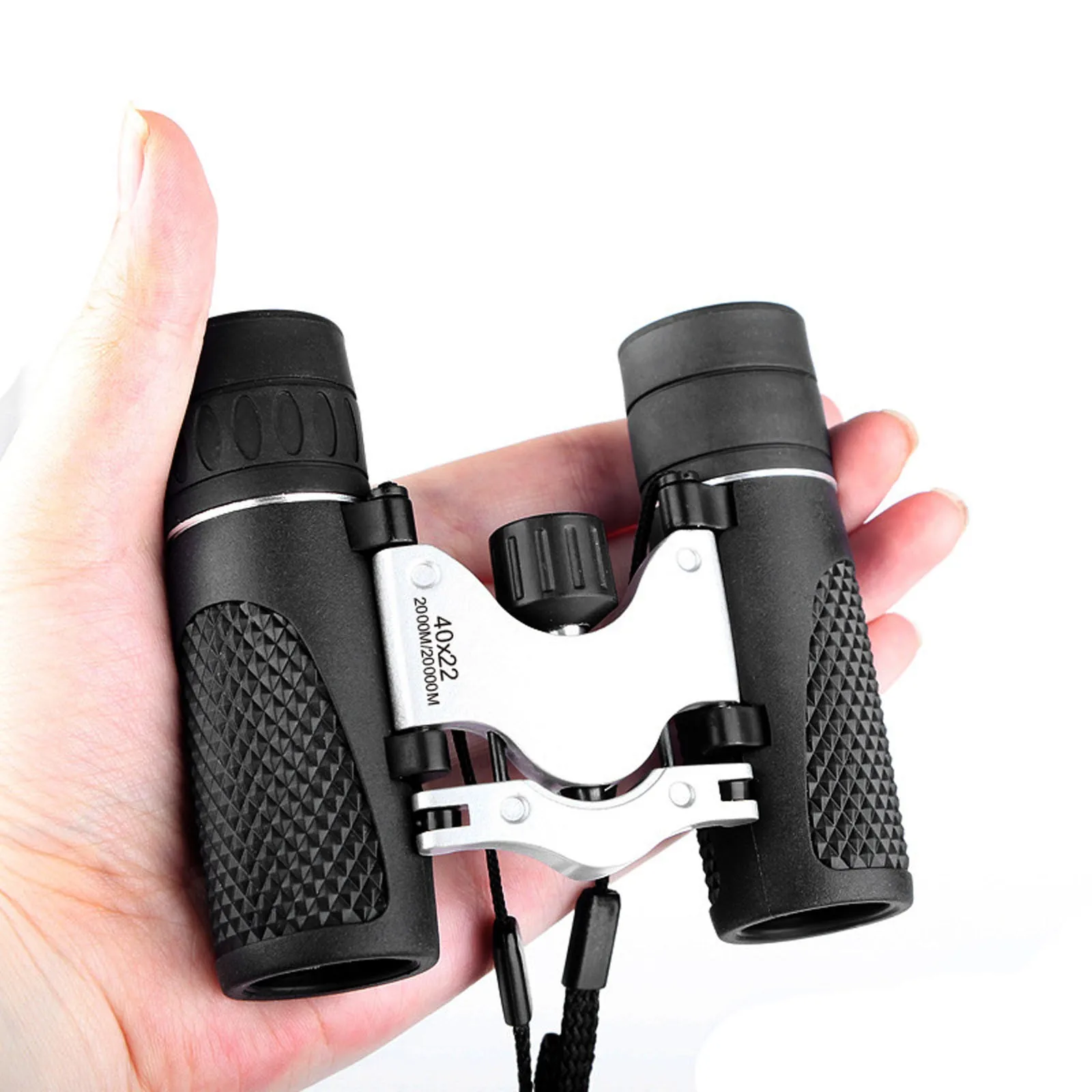 Compact Binoculars Mini Pocket Binoculars Multilayer Coated Film And Sailing Gear Binoculars with Neck Strap Kids Hunting