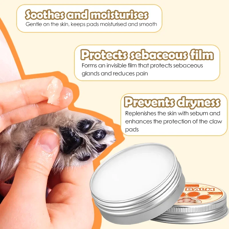 Pet Paw Moisturizing Natural Cream Dog Cat Paw Wax Protects From Cracks Dry Winter Care Supplies Moisturizer Cats Dog Paw Balm view 5