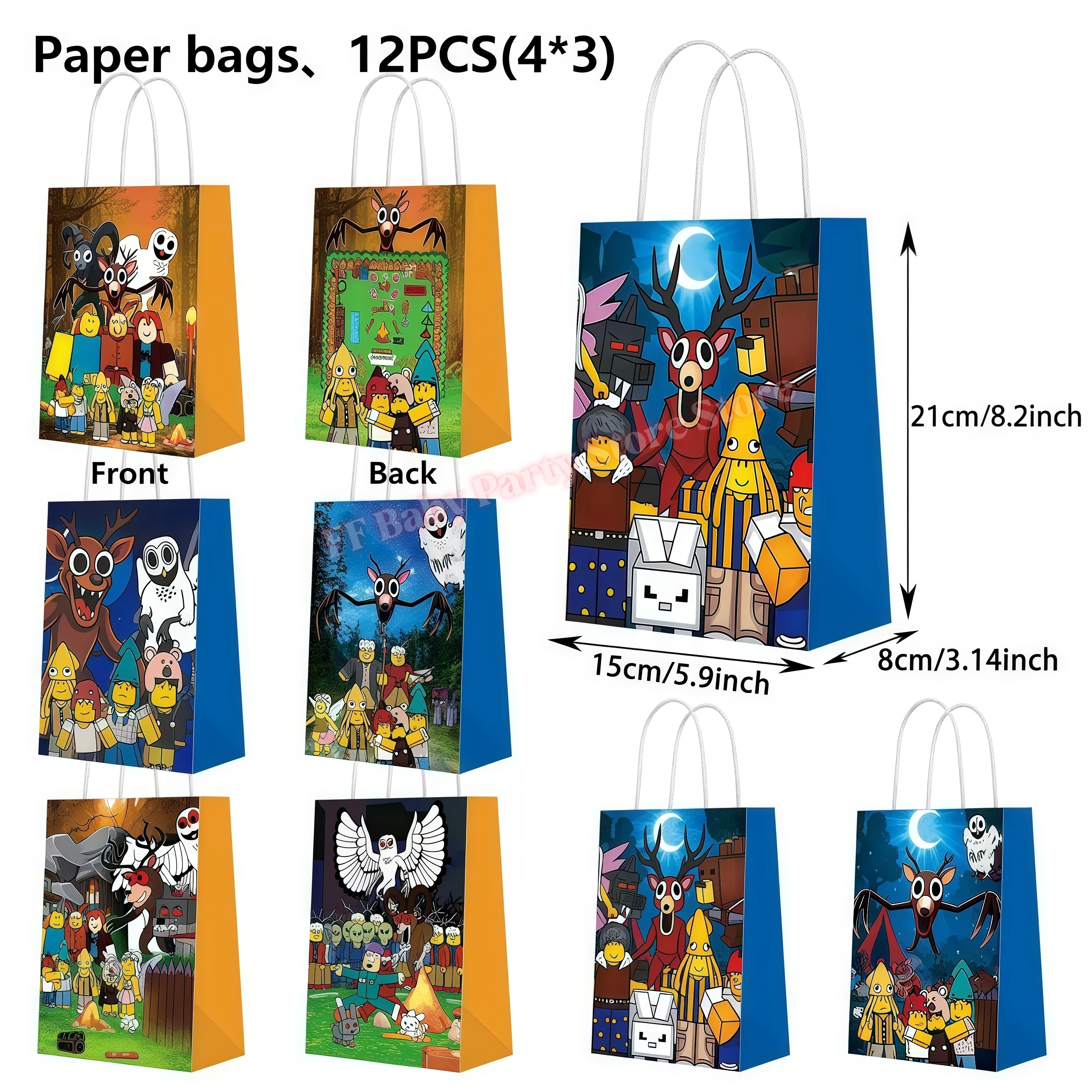 99 Nächte im Wald Party-Geburtstagsdekoration Hirsch-Motiv Tasse Teller Serviette Ballon für Kinder Jungen Geschenk Babyparty-Zubehör – Detail 19