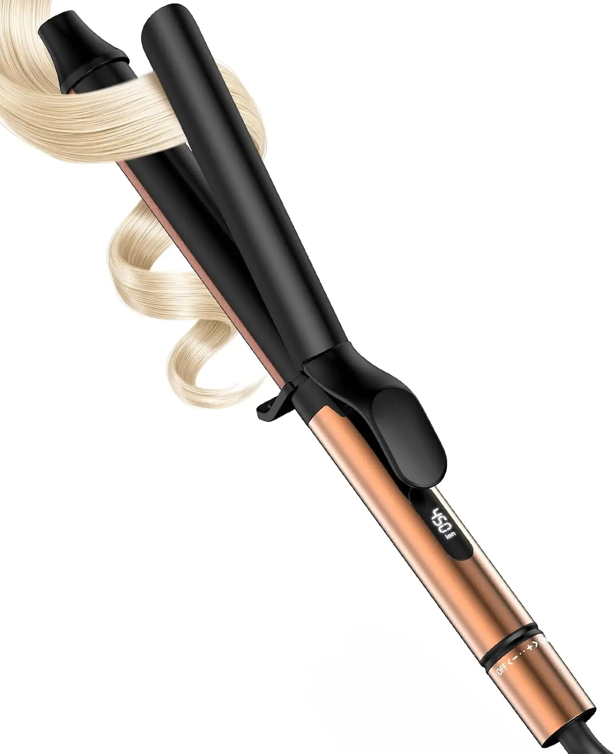 1.25 Inch Curling Iron, 6.7" Extra Long Barrel,for Long Lasting Curls & Hair Types