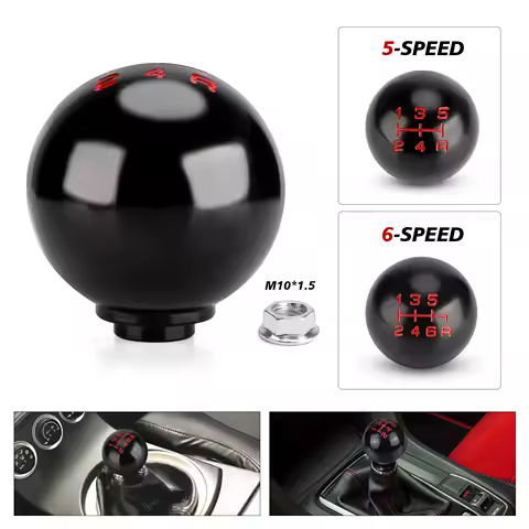 Car Gear Shift Knob Aluminum 5/6 Speed Matte Ball Shape For FD2 FN2 EP3 TYPE R Honda Civic Fit City DC2 DC5 gear lever knob