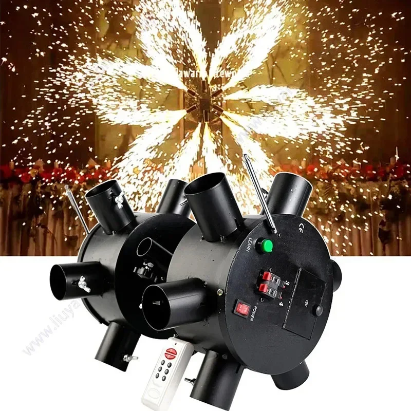 Doppia ruota rotante scintilla fredda macchina fontana effetto scenico forniture per feste di matrimonio fidanzamento proposta sposa prima danza DJ