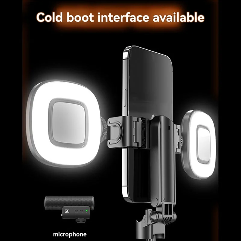 AA60-P15 Mini Selfie Stick ขาตั้งกล้อง, ขาตั้งกล้องโทรศัพท์แบบยืดได้พร้อมรีโมทที่ถอดออกได้สําหรับการถ่ายภาพ Vlog