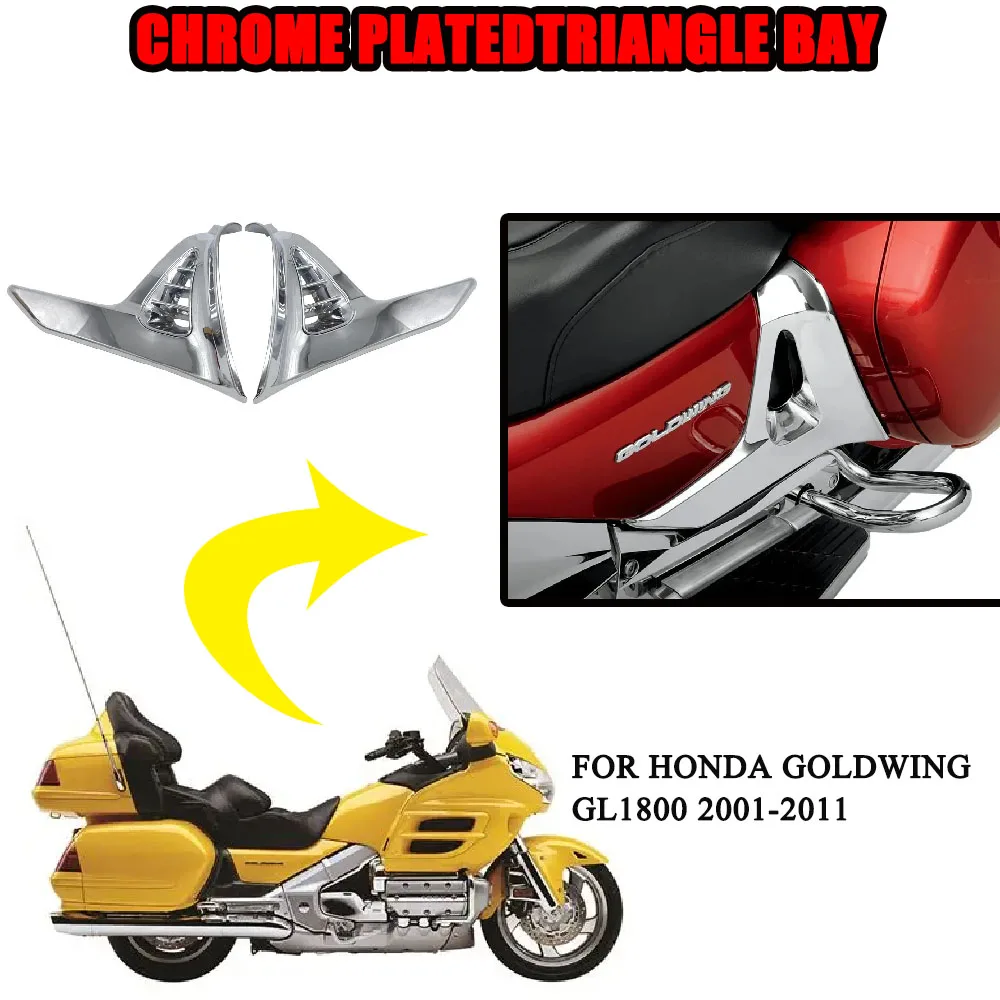 

Chrome Triangle Cove New For Honda GoldWing GL 1800 GL1800 2001-2011 Chrome Left Right NEW Motorcycle Parts Modified accessories