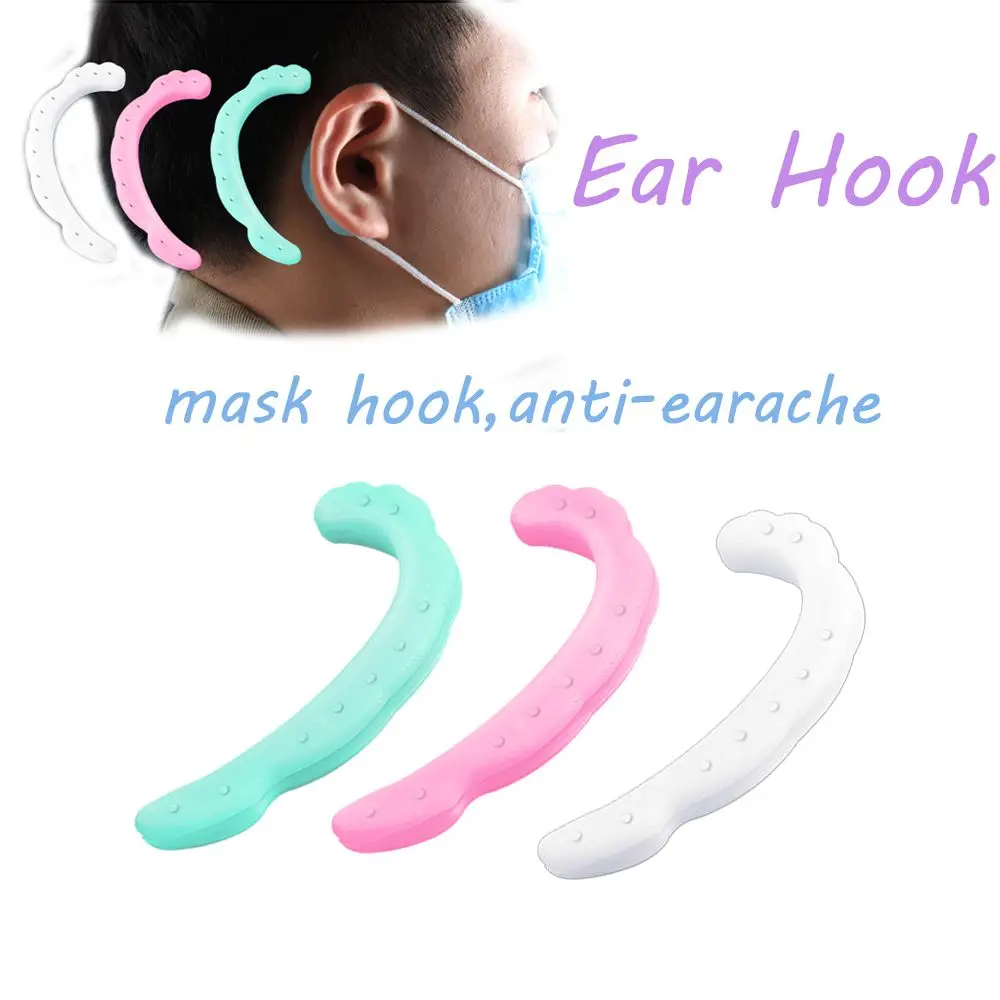 Portable Non-slip Silicone Anti-Pain Women Earache Preventions Mask Fixer Ear Artifact Ear Hook Mask Hook