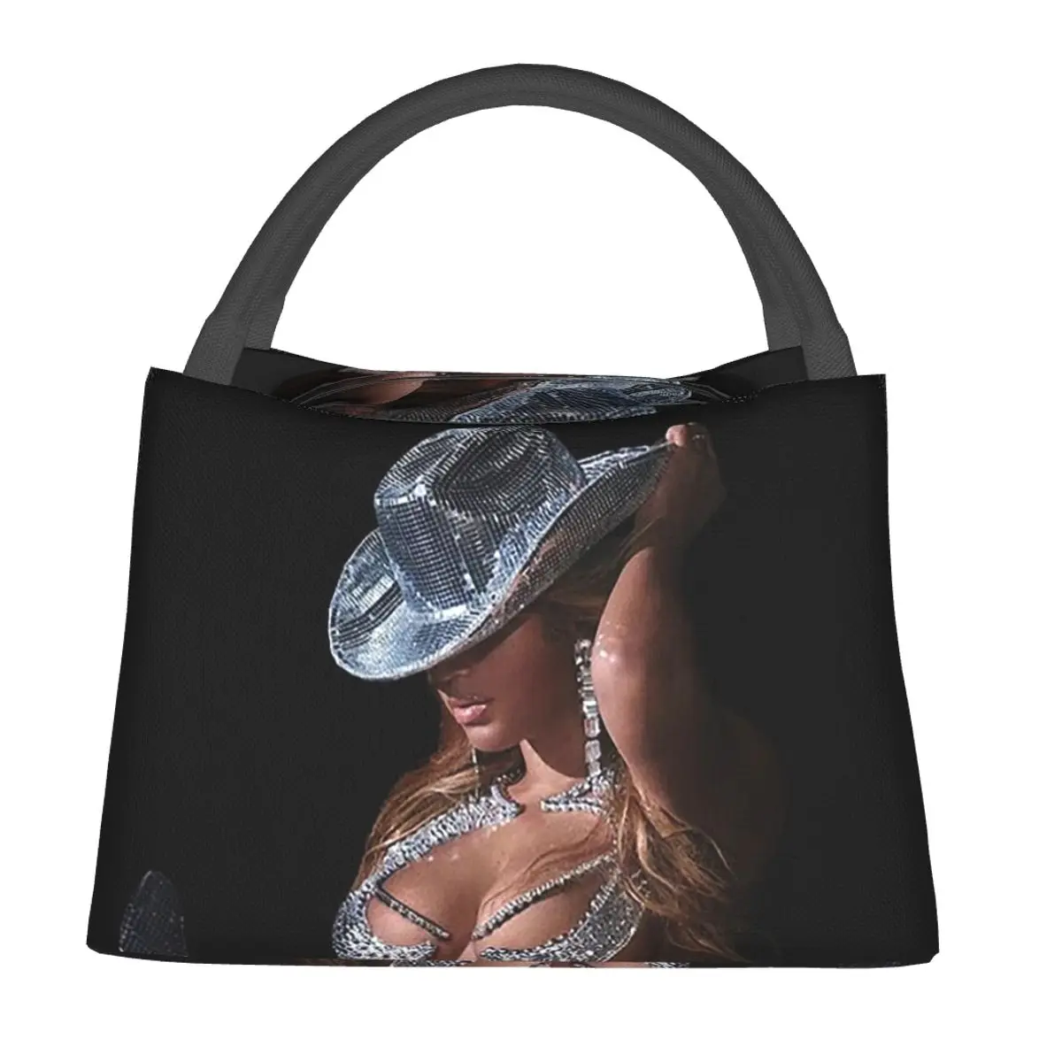 

Bey My House Singer Beyonce Renaissance Tour Insulated Lunch Bag for Women Kids Portable Food Boxes Thermal Lunch Box Tote