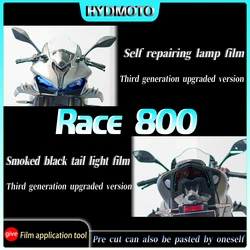 For QJMOTOR Race 800 Instrument film protective film headlight and tail light decal sticker modified accessories