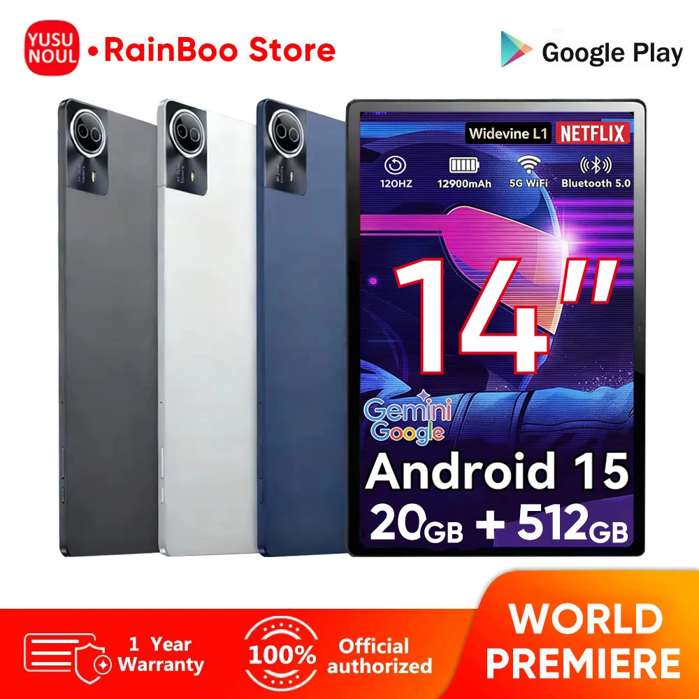 

Ультрабольшой экран, 14-дюймовый планшетный ПК, 20 + 512 ГБ, телефонный звонок, планшет, 12900 мАч, 5G, Wi-Fi, GPS, планшет, Maxpad, ноутбук, Google Play + бесплатные подарки