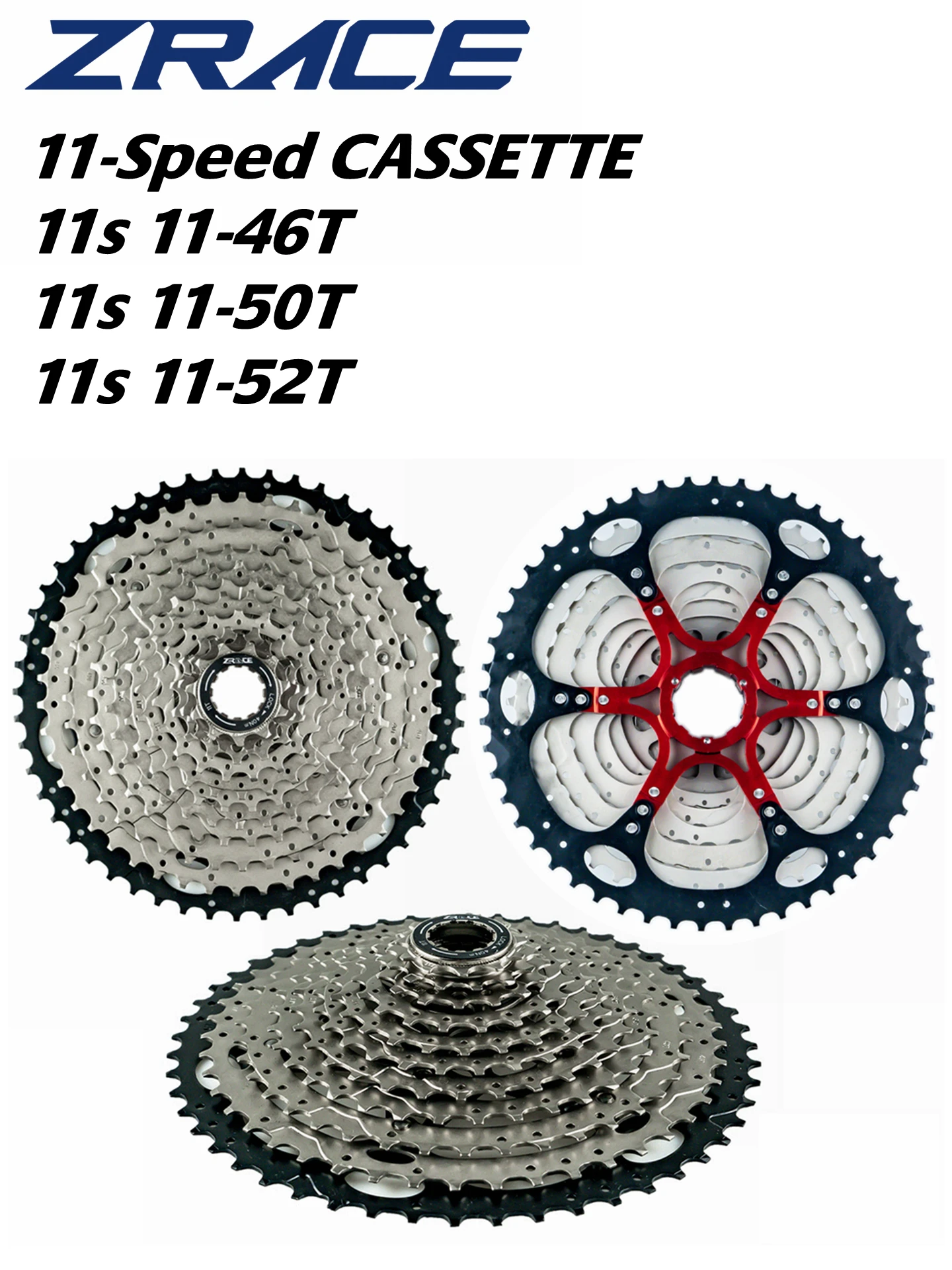 AliExpress ZRACE Bicycle Cassette 11 Speed MTB Bike Freewheel 11-46T / 11-50T / 11-52T Aluminum Alloy Bracket, 11s CASSETTE