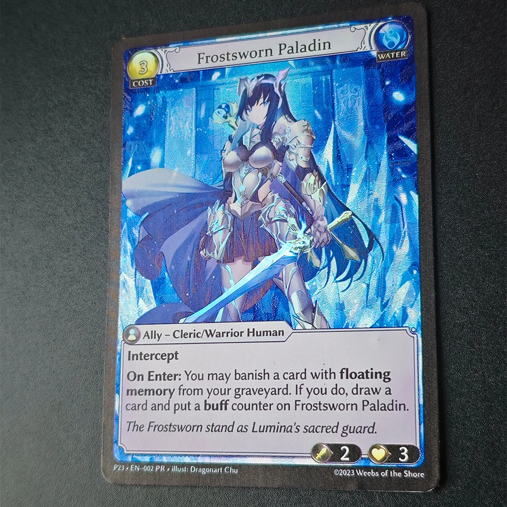 

BLBU ACG Anime Weiss Schwarz Card Magical Girl Lyrical Nanoha Signed Card Gilding Refractive Color Flash Card Textured Gifts