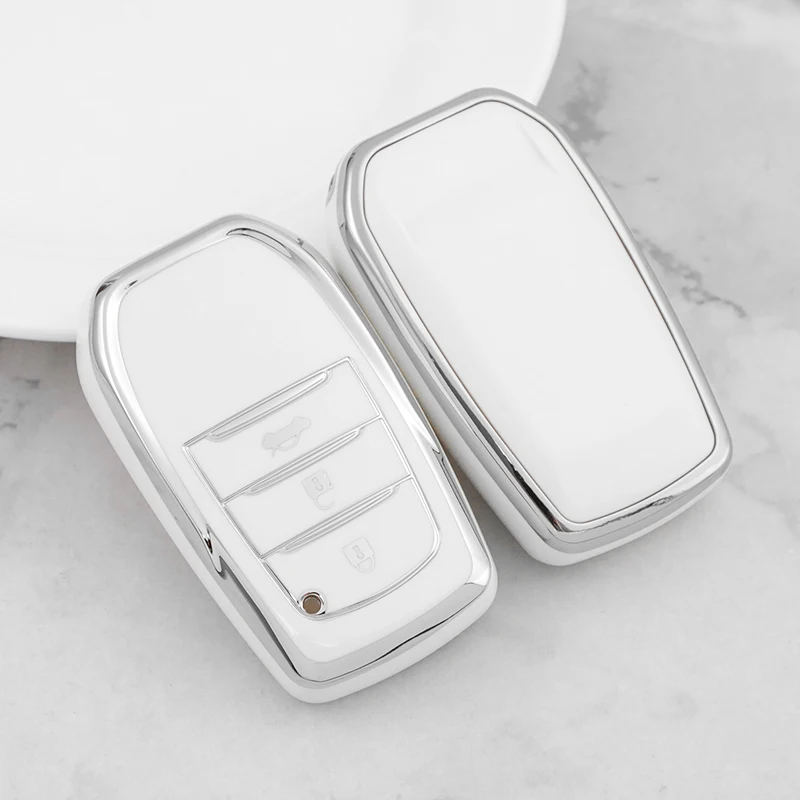 2 3 4 5 6 Buttons TPU Car Key Cover Case for Toyota Hilux Fortuner Land Cruiser Camry Coralla Crown RAV4 Highland