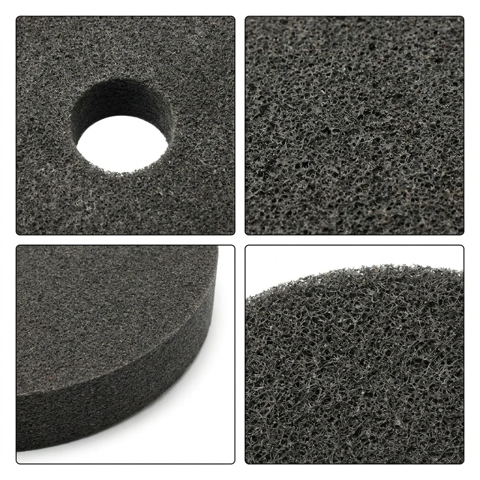 Nylon Fiber Polishing Wheel 6x58x1 Abrasive Buffing Disc for Fine Polishing Stainless Steel Copper Aluminum Ceramics and Marble