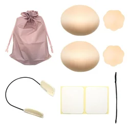 Women's Summer Hot-selling Thin Invisible Silicone Underwear Breast Protector Adjustable Push-up Bra Artifact