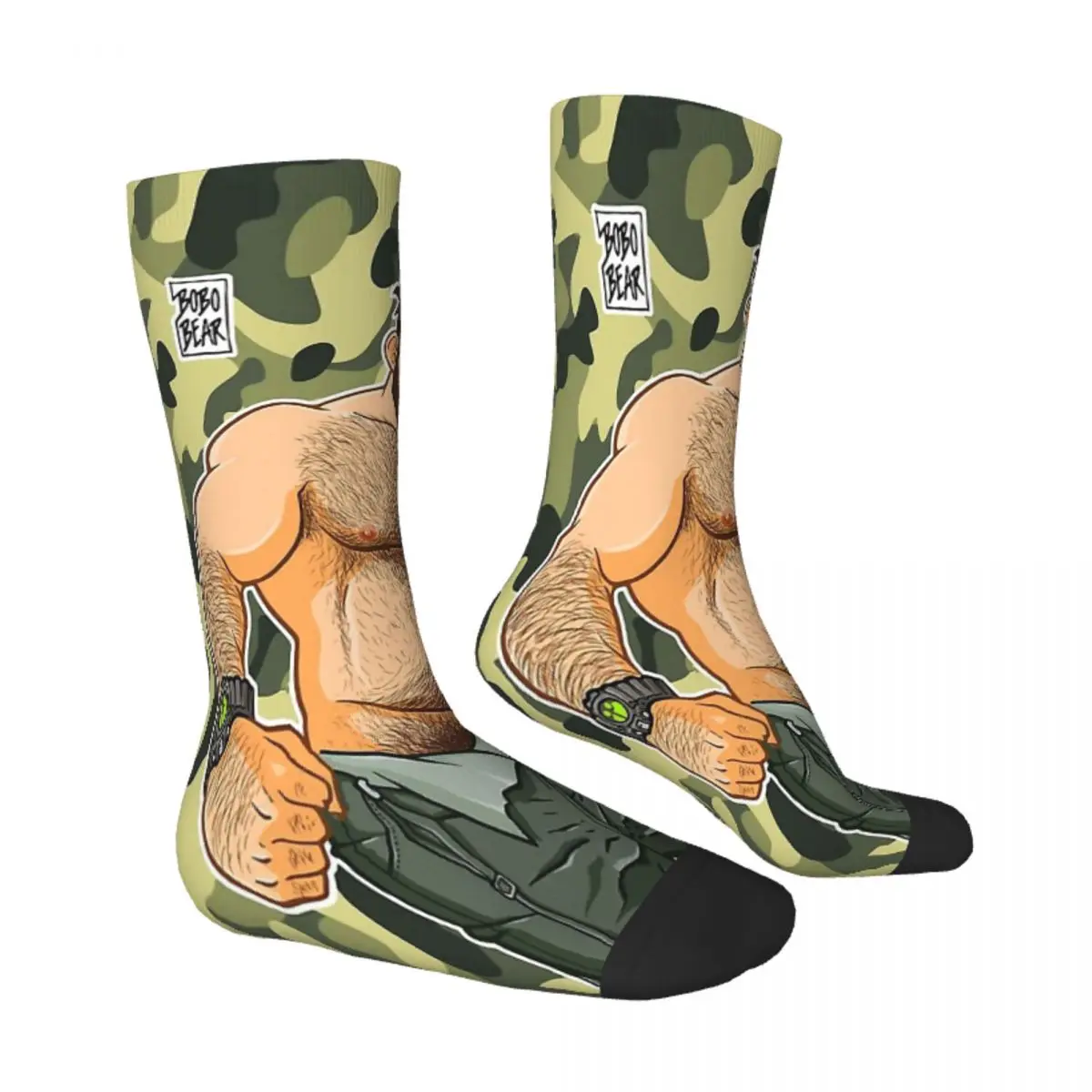 ADAM LIKES DUNGAREES CAMOUFLAGE LGBT Sexual Minority Special Love Socks Male Mens Women Summer Stockings Printed