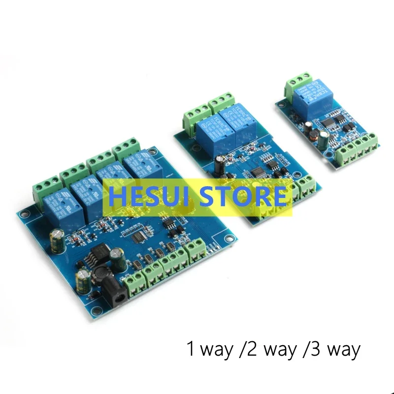 1/2/4 relay module RS485/TTL UART 1/2/4 Input/output with anti-reverse connection protection