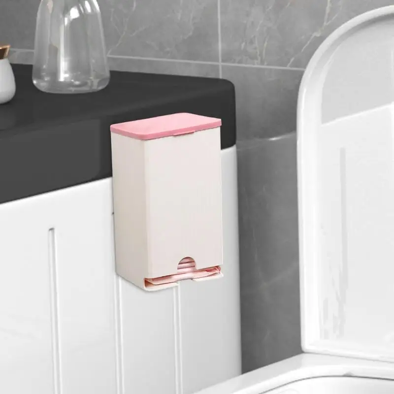 Bathroom Napkin Holder Wall Mount Paper Towel Dispenser Multifunctional Sanitary Napkin Storage Box Restroom Cotton Swab