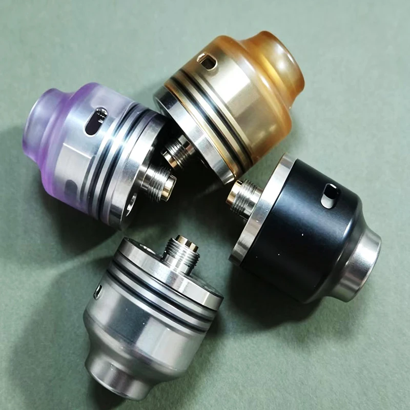 2026 WASP Nano RDA Tank Atomizer 22mm 316SS Tek Bobinli Yeniden İnşa Edilebilir Tanklar, BF Squonk Pin Dekoratif Yedek Parça ile