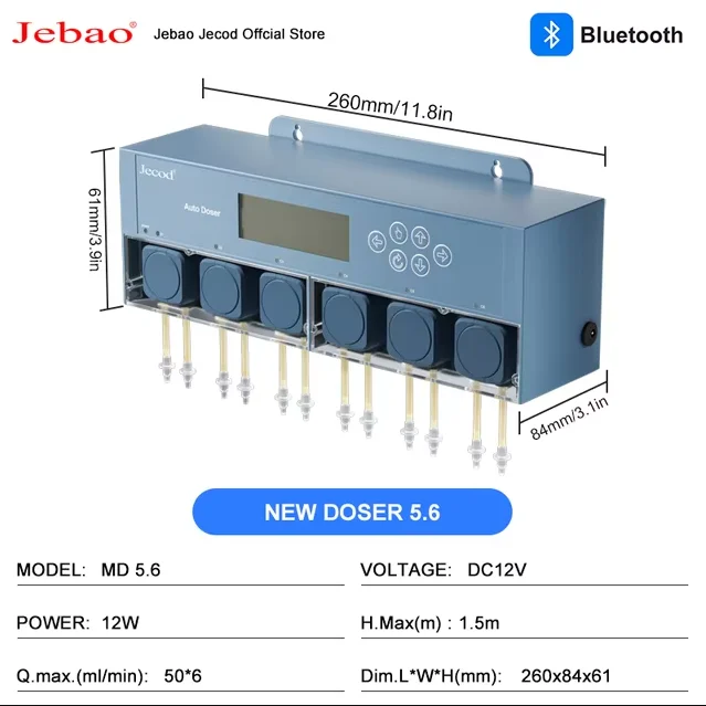 New jebao DM-4.4 wifi mini titration pump coral tank aquarium titration system automatic dosing pump  DM-4 DOSER3.4 DOSER2.4