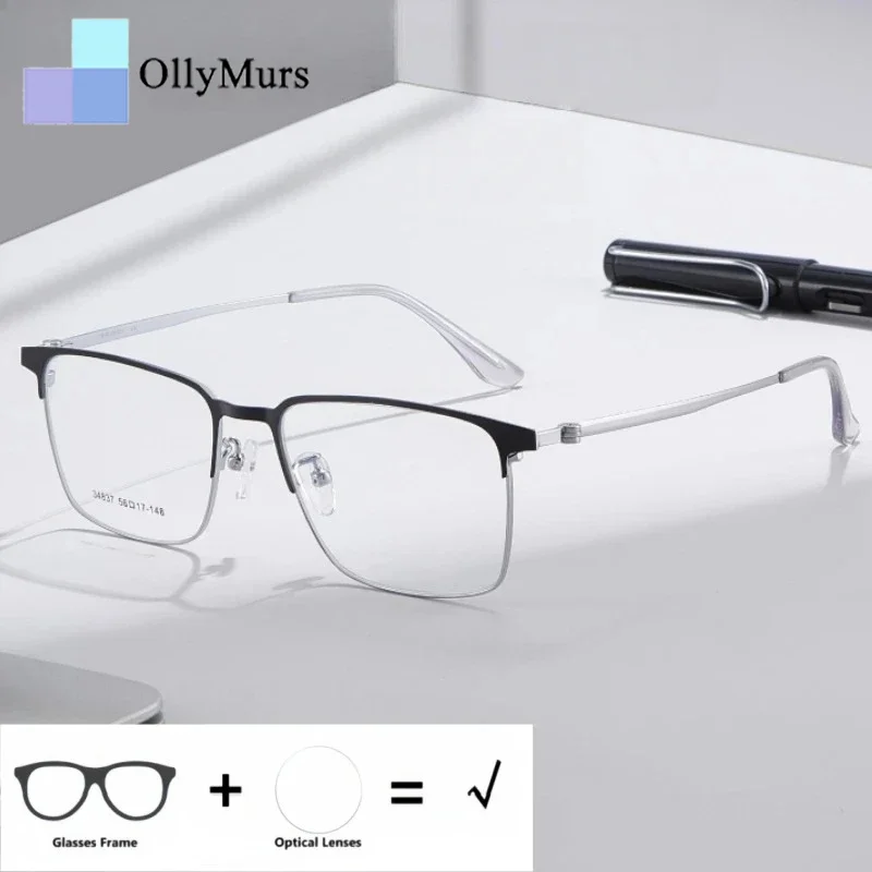 

Очки OLLYMURS для деловых мужчин: фотохромные, с защитой от синего света, для коррекции близорукости, дальнозоркости и прогрессивной коррекции зрения, большие оправы