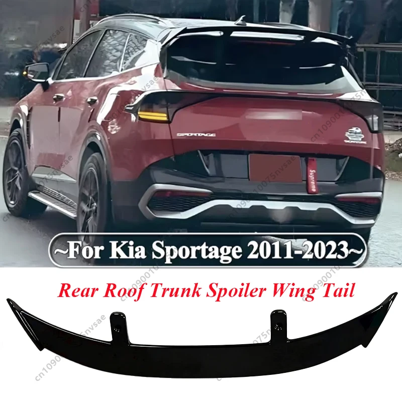 

For Kia Sportage 2011-2023 Hatchback Car Rear Roof Trunk Spoiler Wing Tail Fixed Wind Wing Body Kit Accessories Tunning