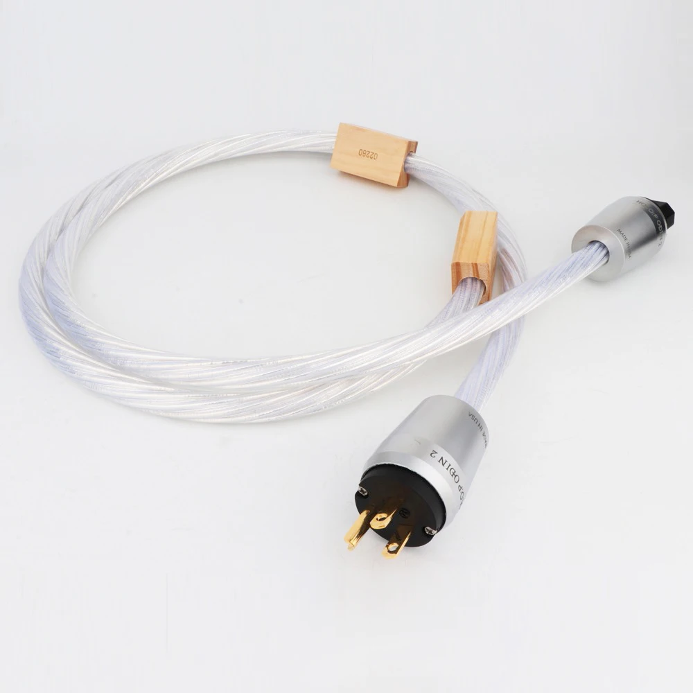 Nordost ODIN 2 Silver-Plated Reference Hi-Fi Power Cable EU/US Plug Socket Connector AC Power Cord Without Box