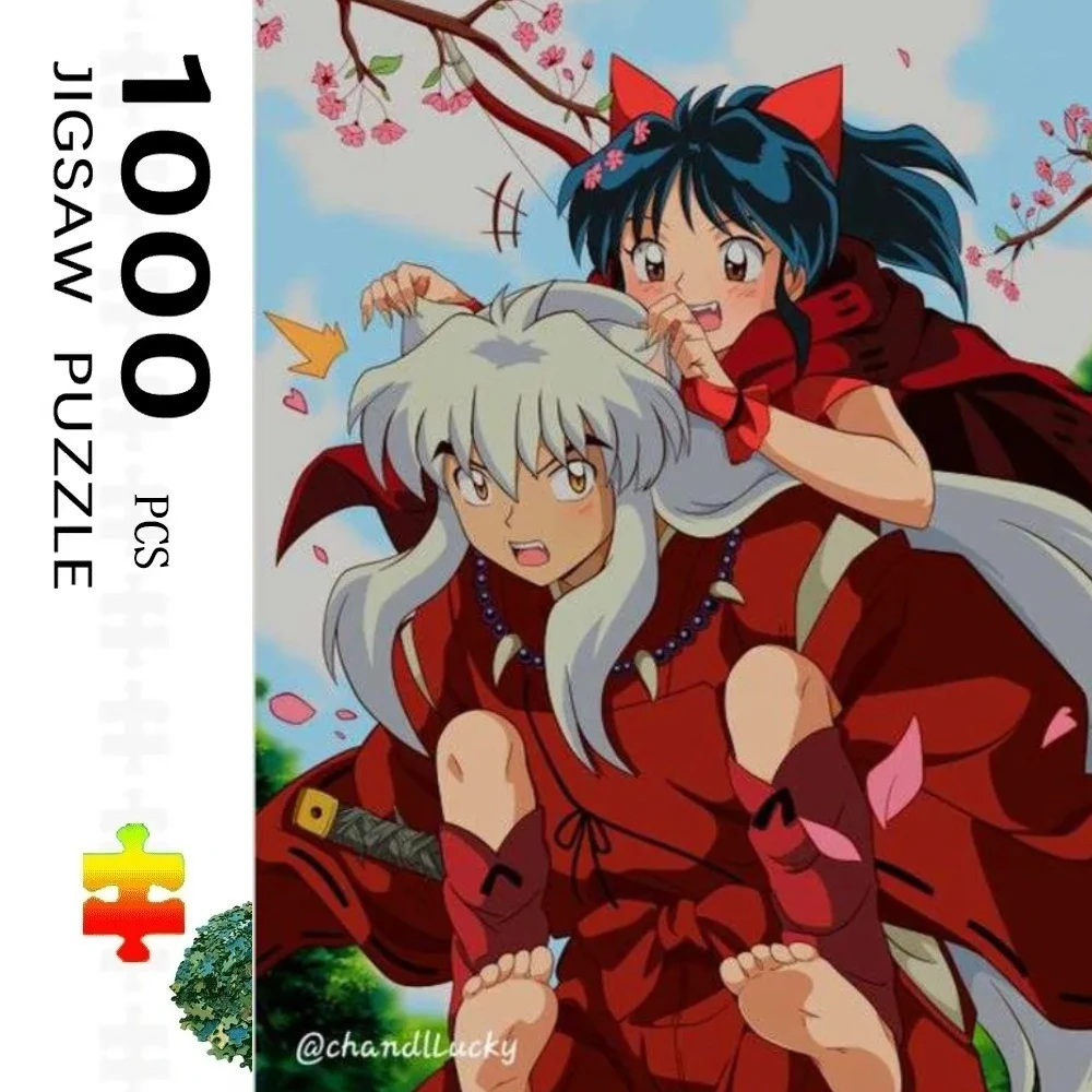 

1000 элементов, аниме-пазл «Инуяша», 500 деталей, сложная семейная игра для игровой комнаты, спальни, гостиной