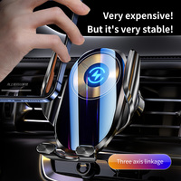 Car Phone Wireless Charger Mount Smart Sensing 15W Fast Magnetic Charging Automatic Car Mobile Phone Holder Accesorios Para Auto