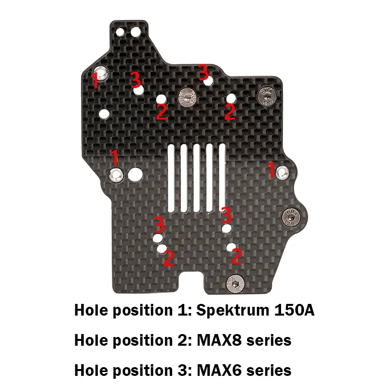 Carbon Fiber ESC Tray Set Cover for 1/8 ARRMA 6S KRATON TYPHON MOJAVE TALION BIG ROCK 6S Car view 4