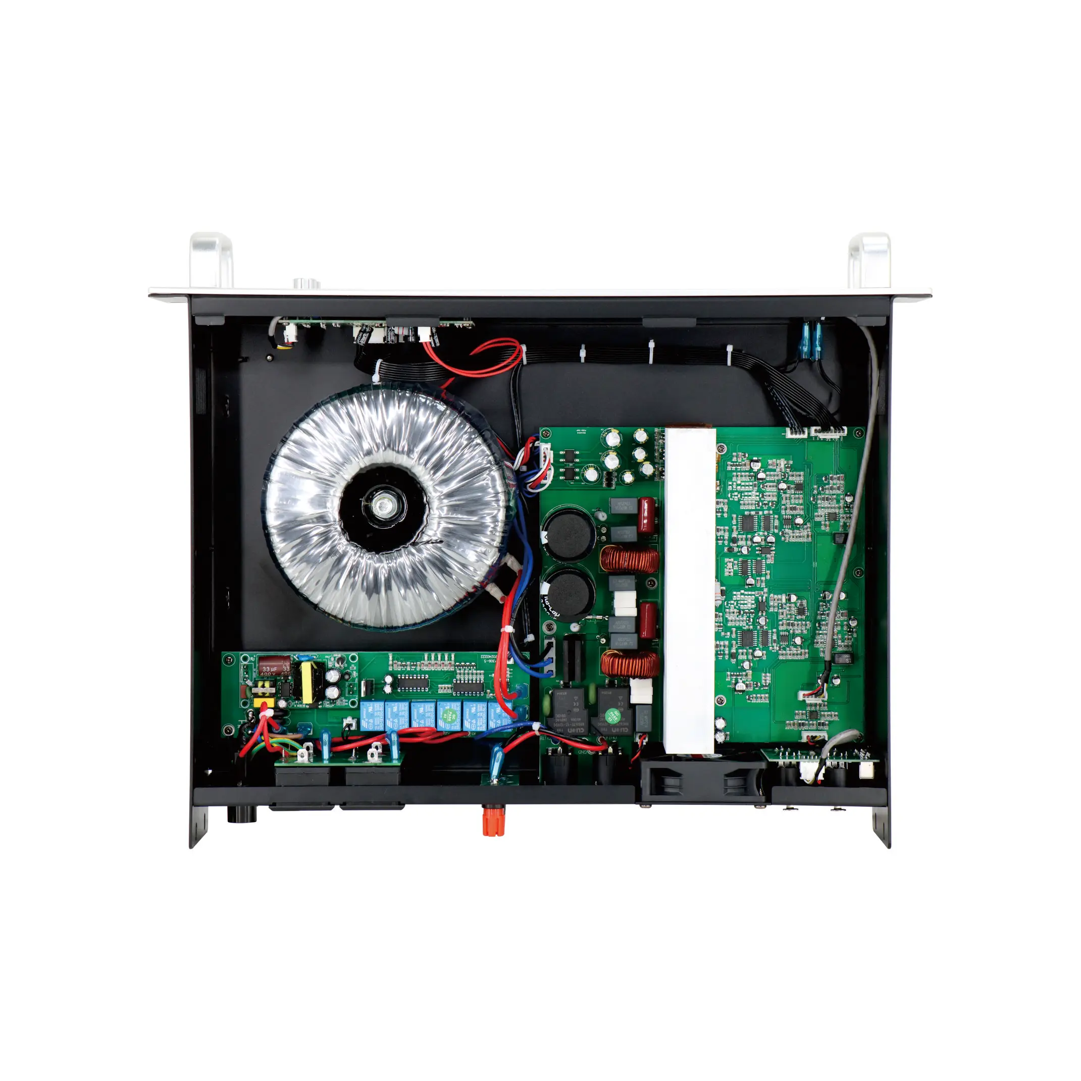 Wholesale 2U 600W*2 Channels Color Screen With 4-way Power Socket Silver Professional Amplifier P306