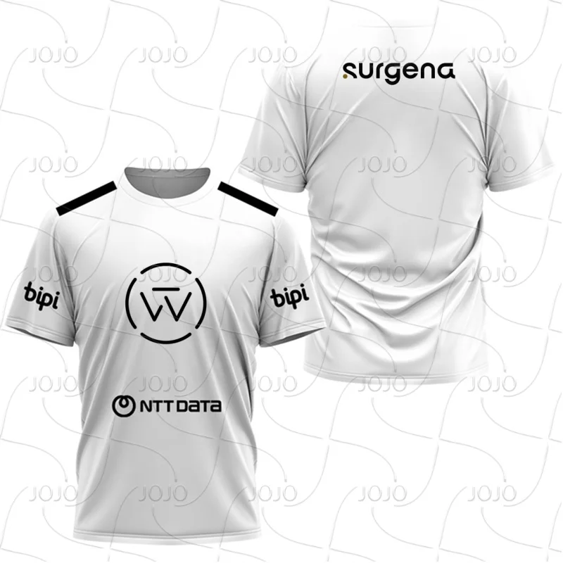 

2025 Breathable Badminton Tennis BMX Motorcycle Riding T-shirt Men's Fashion Sportswear Top Short Sleeve Outdoor Running Jersey